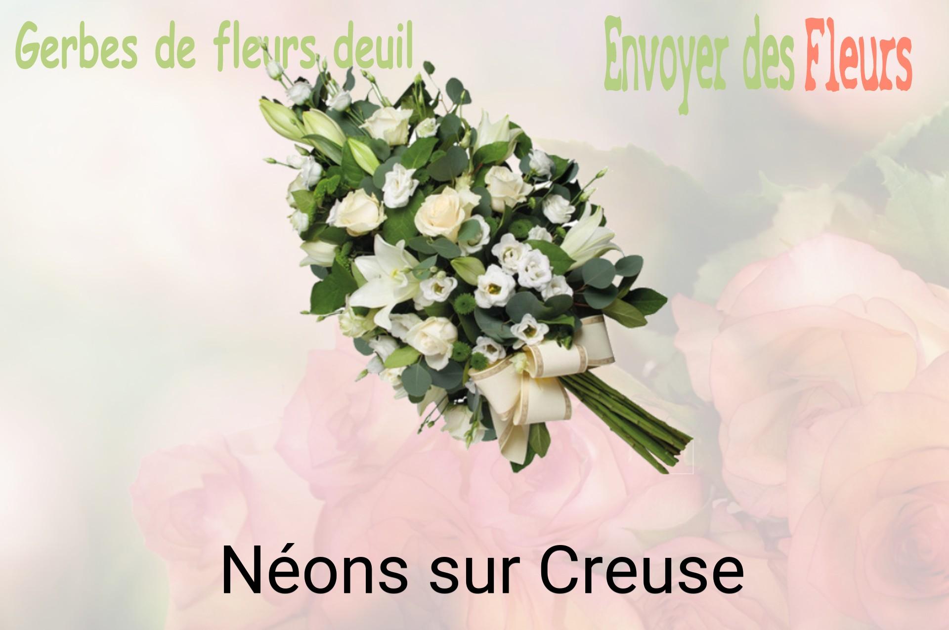 Gerbe de fleurs de deuil livrée à Néons-sur-Creuse
